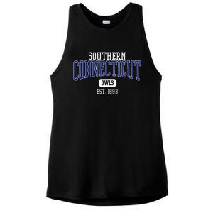 Southern C.O.N.N.E.C.T.I.C.U.T State Owls Est. Date Ladies PosiCharge Tri-Blend Wicking Tank