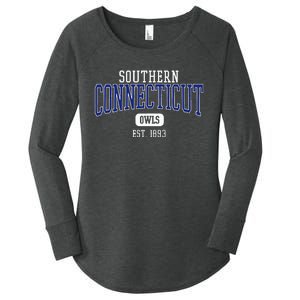 Southern C.O.N.N.E.C.T.I.C.U.T State Owls Est. Date Women's Perfect Tri Tunic Long Sleeve Shirt