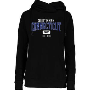 Southern C.O.N.N.E.C.T.I.C.U.T State Owls Est. Date Womens Funnel Neck Pullover Hood