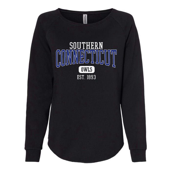 Southern C.O.N.N.E.C.T.I.C.U.T State Owls Est. Date Womens California Wash Sweatshirt