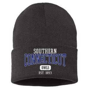 Southern C.O.N.N.E.C.T.I.C.U.T State Owls Est. Date Sustainable Knit Beanie