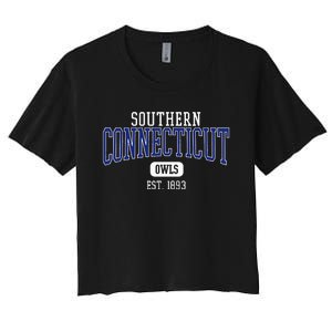 Southern C.O.N.N.E.C.T.I.C.U.T State Owls Est. Date Women's Crop Top Tee