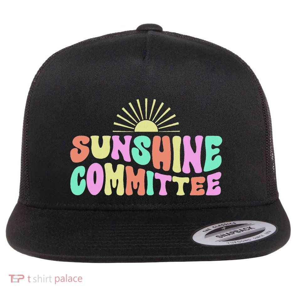 Sunshine Commit Flat Bill Trucker Hat