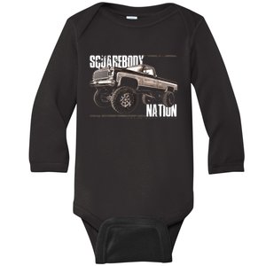 Squarebody Classic Square Body Baby Long Sleeve Bodysuit