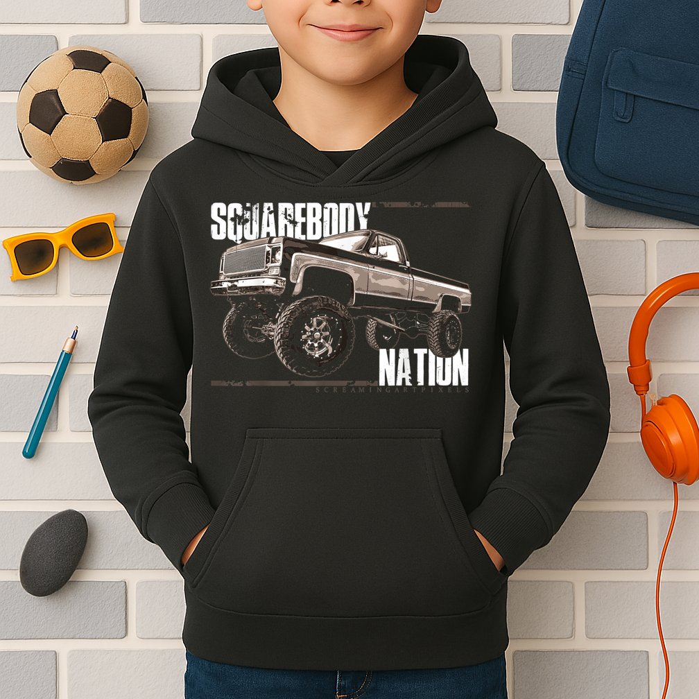 Squarebody Classic Square Body Kids Hoodie