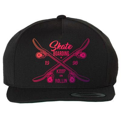 Santa Cruz Skateboards Skate Or Die Street Wear Gift Wool Snapback Cap