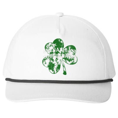 Shenanigans Coordinator Shenanigator St Patricks Day Cheeky Snapback Five-Panel Rope Hat