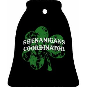 Shenanigans Coordinator Shenanigator St Patricks Day Cheeky Ceramic Bell Ornament