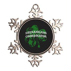 Shenanigans Coordinator Shenanigator St Patricks Day Cheeky Metallic Star Ornament