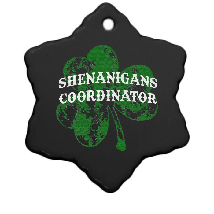 Shenanigans Coordinator Shenanigator St Patricks Day Cheeky Ceramic Star Ornament