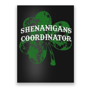 Shenanigans Coordinator Shenanigator St Patricks Day Cheeky Poster