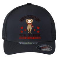 Sloth Cycling Team We'll Get There When We Get There Flexfit Unipanel Trucker Cap