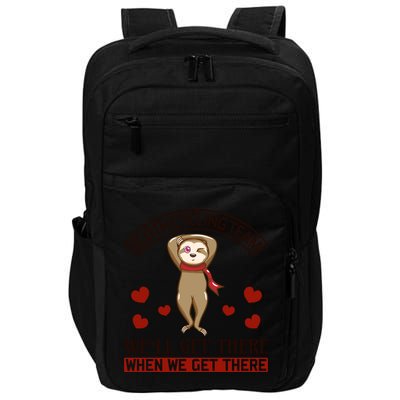 Sloth Cycling Team We'll Get There When We Get There Impact Tech Backpack