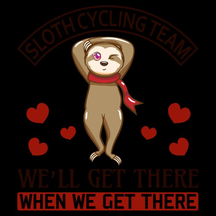 Sloth Cycling Team We'll Get There When We Get There Impact Tech Backpack