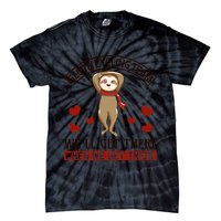 Sloth Cycling Team We'll Get There When We Get There Tie-Dye T-Shirt