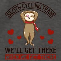 Sloth Cycling Team We'll Get There When We Get There Vector Backpack