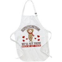 Sloth Cycling Team We'll Get There When We Get There Apron