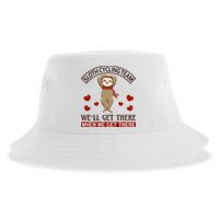 Sloth Cycling Team We'll Get There When We Get There Sustainable Bucket Hat