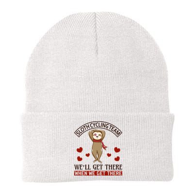 Sloth Cycling Team We'll Get There When We Get There Beanie