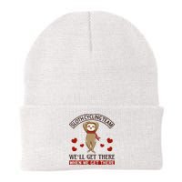 Sloth Cycling Team We'll Get There When We Get There Beanie