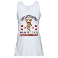 Sloth Cycling Team We'll Get There When We Get There Ladies Essential Flowy Tank