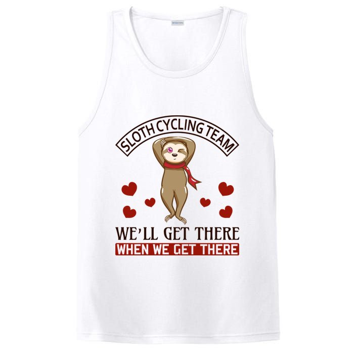 Sloth Cycling Team We'll Get There When We Get There PosiCharge Competitor Tank