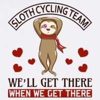 Sloth Cycling Team We'll Get There When We Get There Toddler T-Shirt