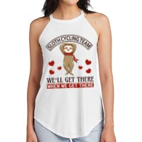 Sloth Cycling Team We'll Get There When We Get There Women's Perfect Tri Rocker Tank