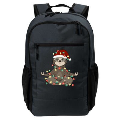 Sloth Christmas Tree Funny Yoga Sloth Daily Commute Backpack