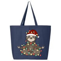 Sloth Christmas Tree Funny Yoga Sloth 25L Jumbo Tote