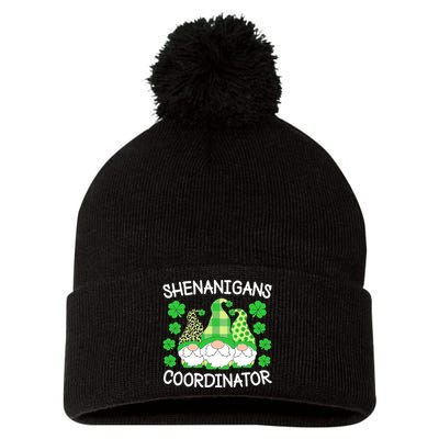 Shenanigans Coordinator Teachers St Patricks Day Gnomes Pom Pom 12in Knit Beanie