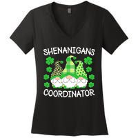 Shenanigans Coordinator Teachers St Patricks Day Gnomes Women's V-Neck T-Shirt