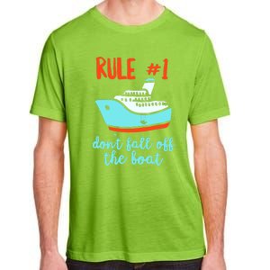 Summer Cruising Trip Funny Don't Fall Off The Boat Adult ChromaSoft Performance T-Shirt