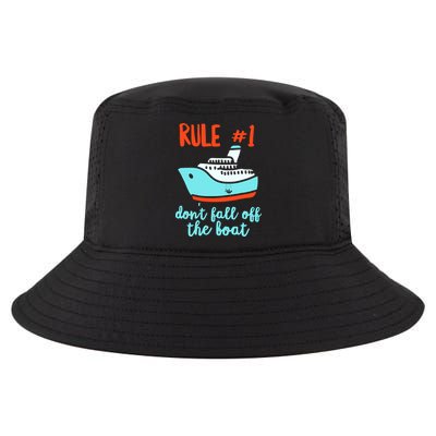 Summer Cruising Trip Funny Don't Fall Off The Boat Cool Comfort Performance Bucket Hat