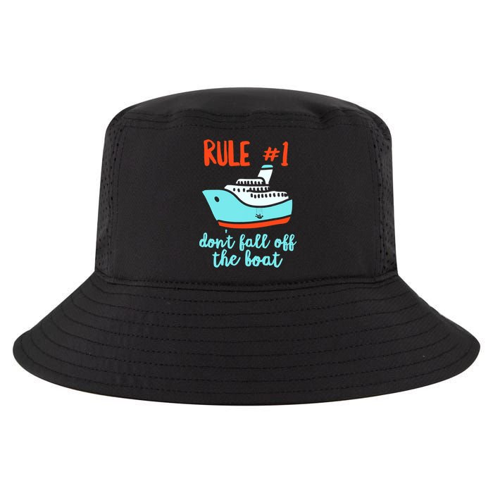 Summer Cruising Trip Funny Don't Fall Off The Boat Cool Comfort Performance Bucket Hat