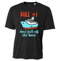 Summer Cruising Trip Funny Don't Fall Off The Boat Cooling Performance Crew T-Shirt