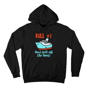 Summer Cruising Trip Funny Don't Fall Off The Boat Hoodie