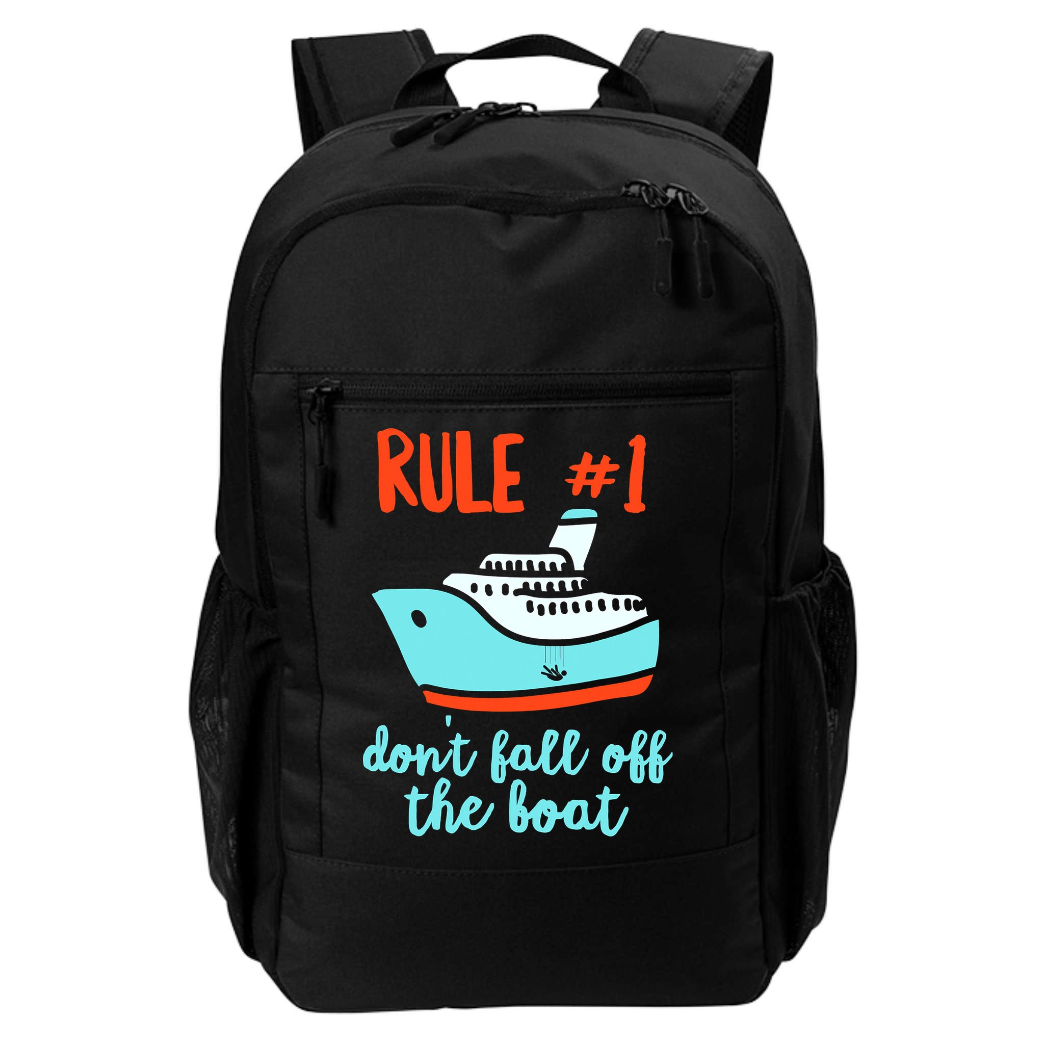 Summer Cruising Trip Funny Don't Fall Off The Boat Backpack