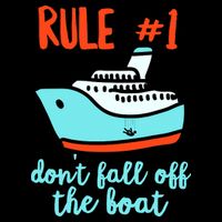 Summer Cruising Trip Funny Don't Fall Off The Boat Button