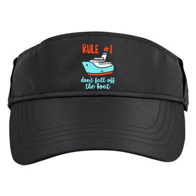 Summer Cruising Trip Funny Don't Fall Off The Boat Adult Drive Performance Visor