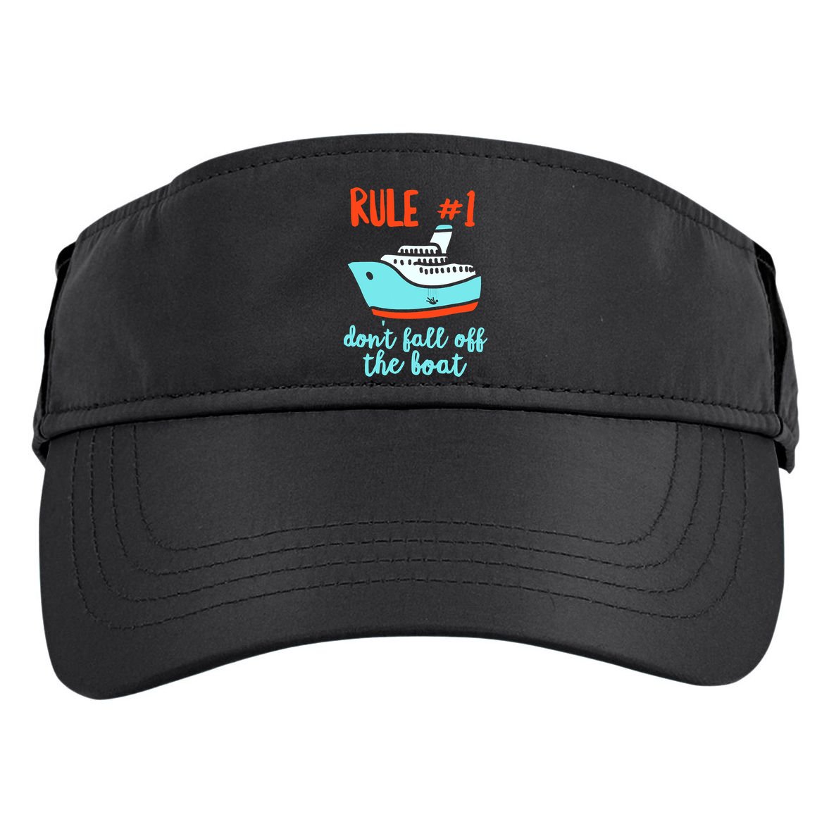 Summer Cruising Trip Funny Don't Fall Off The Boat Adult Drive Performance Visor