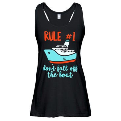 Summer Cruising Trip Funny Don't Fall Off The Boat Ladies Essential Flowy Tank