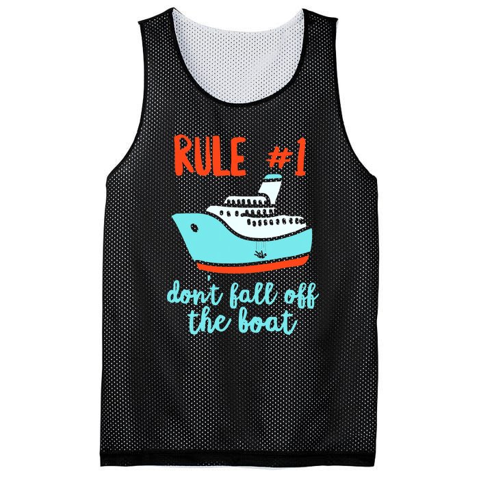 Summer Cruising Trip Funny Don't Fall Off The Boat Mesh Reversible Basketball Jersey Tank