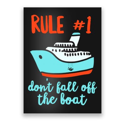 Summer Cruising Trip Funny Don't Fall Off The Boat Poster