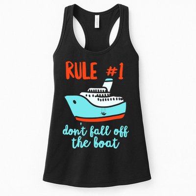 Summer Cruising Trip Funny Don't Fall Off The Boat Womens Tank Top