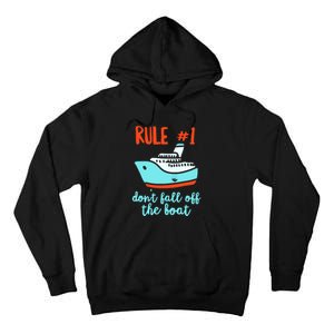 Summer Cruising Trip Funny Don't Fall Off The Boat Tall Hoodie