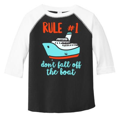Summer Cruising Trip Funny Don't Fall Off The Boat Toddler Fine Jersey T-Shirt