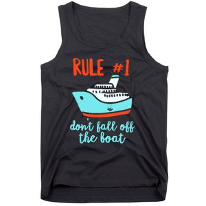 Summer Cruising Trip Funny Don't Fall Off The Boat Tank Top