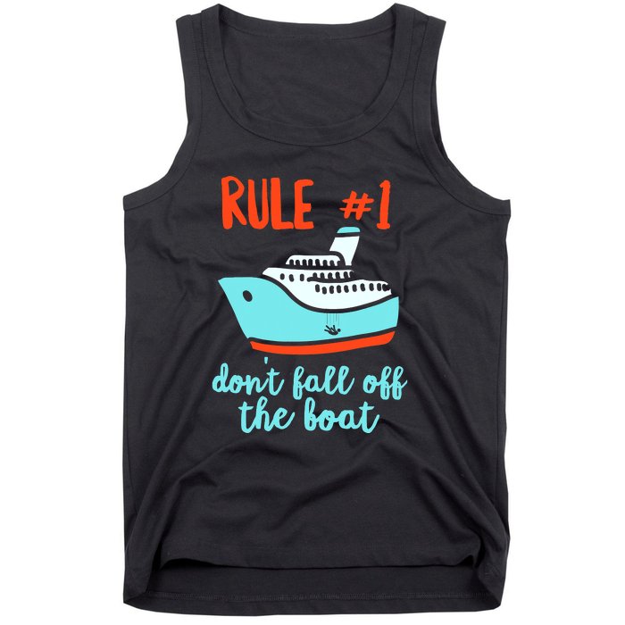 Summer Cruising Trip Funny Don't Fall Off The Boat Tank Top