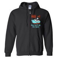 Summer Cruising Trip Funny Don't Fall Off The Boat Full Zip Hoodie